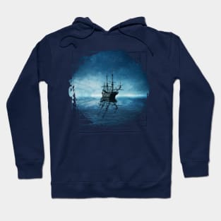 ghost ship reflection Hoodie